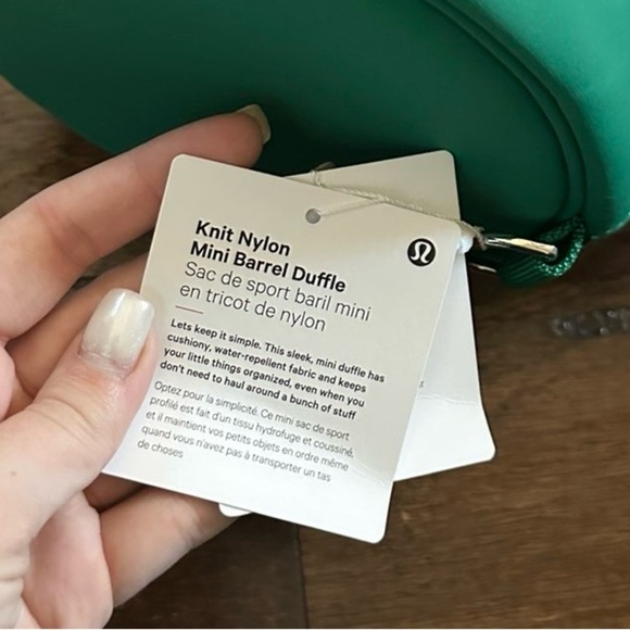 Lululemon- Nylon Mini Barrel Duffle Bag 5L-Cascadia Green -NWT - Picture 8 of 14